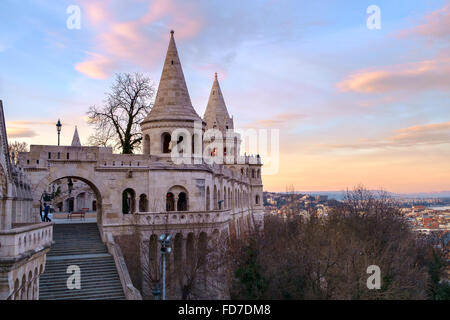 Fischerbastei in Budapest, Ungarn Stockfoto