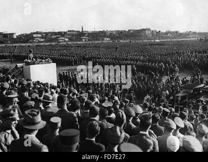 Joseph Goebbels auf dem Gautag der Nazi-Partei in Berlin, 1935 Stockfoto