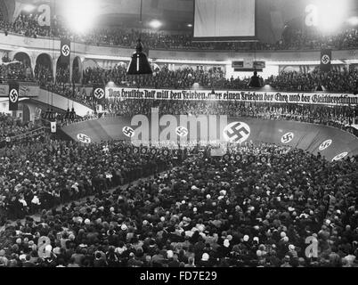 Die Berliner Sportpalast, 1933 Stockfoto