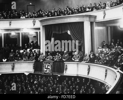 Treffen der Reichskulturkammer Kultur in Deutsches Opernhaus am 1. Mai 1937 Stockfoto