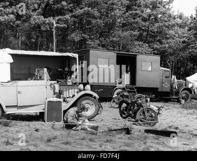 Workshop des NSKK in das Lager der Motor-HJ, 1938 Stockfoto