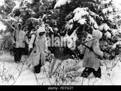 Soldaten der Wehrmacht während der Ardennenoffensive 1944/45 Stockfoto