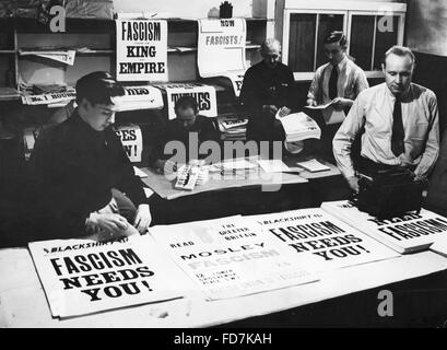 Der britische Union der Faschisten (BUF) gebildet von Oswald Mosley Stockfoto