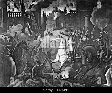 Französische Invasion in Russland, 1812-1813 Stockfoto