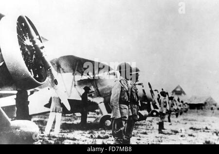 Chinesische Flugzeuge während des Sino-japanischen Krieges, 1934 Stockfoto