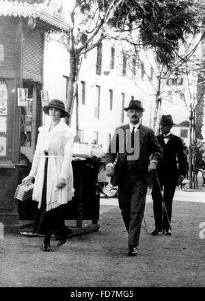 Charles I. und seiner Frau Zita auf Madeira, 1921 Stockfoto