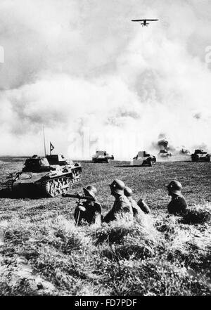 Demonstration der gepanzerten Truppen an die Reichsparteitage (Reichsparteitag), 1936 Stockfoto