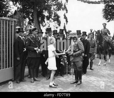 Eintrag von der Infanterie Regiment Doberitz in Neustrelitz, 1935 Stockfoto