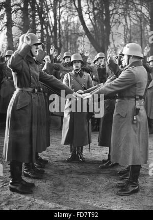 Vereidigung der neuen Rekruten, 1935 Stockfoto
