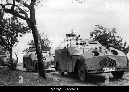 Dummy-Tank während der Herbst-Manöver in der Nähe von Frankfurt / Oder, 1932 Stockfoto