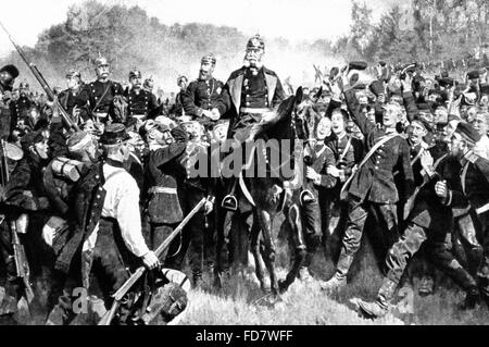 König Wilhelm I nach der Schlacht von Sedan, 1870 Stockfoto