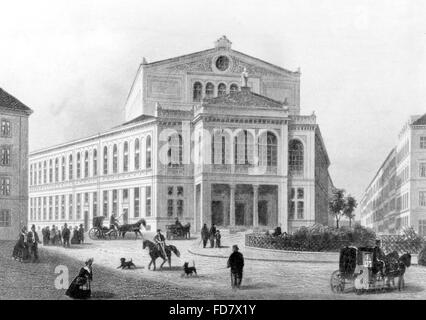 Das Staatstheater bin Gärtnerplatz (Staatstheater am Gärtnerplatz) in München, 1865 Stockfoto