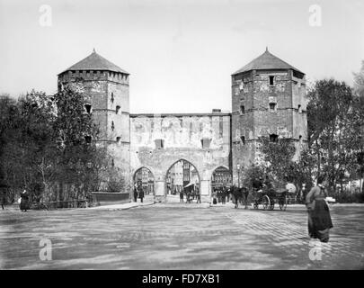 Sendlinger Tor in München um 1900 Stockfoto