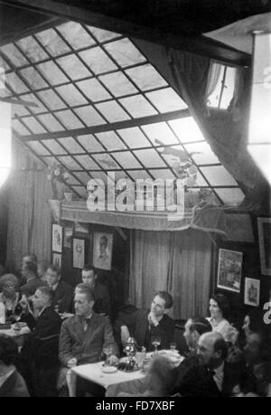 Der Künstler-Taverne "Simplizissimus" in München, 1930er Jahre Stockfoto