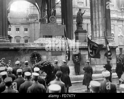 Horst Wessel-Denkmal in München, 1935 Stockfoto