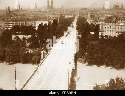 Die Maximilianstraße in München Stockfoto