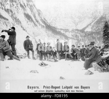 Prinzregent Luitpold von Bayern auf der Jagd, um 1900 Stockfoto