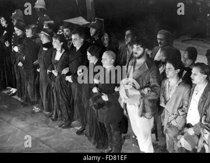 Leistung von die Threepenny Oper in München, 1929 Stockfoto