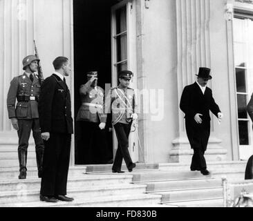 Adolf Hitler und Paul von Jugoslawien im Bellevue Palace, 1939 Stockfoto