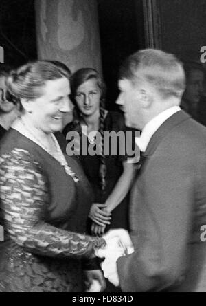 Adolf Hitler Und Winifred Wagner, 1934 Stockfoto