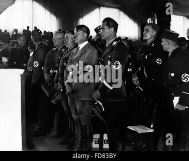 Adolf Hitler auf dem NSDAP-Parteitag in Nürnberg, 1933 Stockfoto