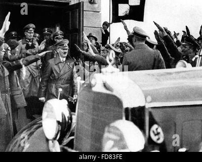 Adolf Hitler in Mühldorf am Inn, 1938 Stockfoto