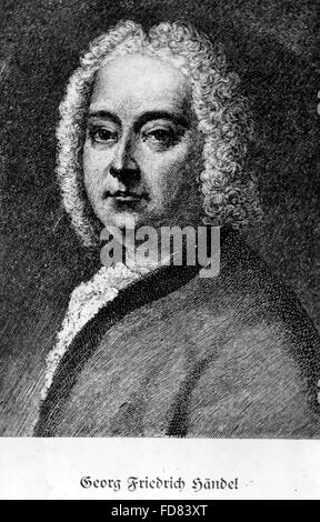 Porträt von Georg Friedrich Händel Stockfoto