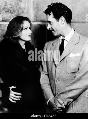 Greta Garbo mit John Gilbert, 1933 Stockfoto