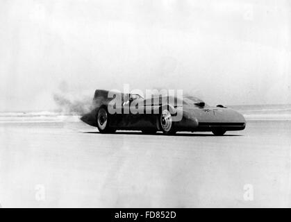 Sir Malcolm Campbell Rekordversuch in Florida, 1935 Stockfoto