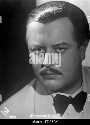 Paul Dahlke in dem Film Kennwort Machin, 1939 Stockfoto