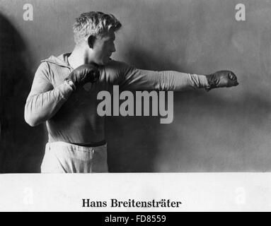 Boxer Hans Breitensträter, 1926 Stockfoto