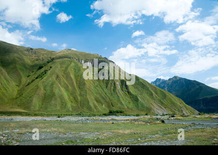 Georgien, Mzcheta-Mtianeti, Stepansminda, Truso-Tal Südlich von Stepanzminda Stockfoto