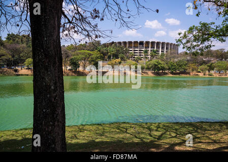 Mineirinho Arena, Estádio Jornalista Felipe Drummond, oder nur Mineirinho, Pampulha, Belo Horizonte, Minas Gerais, Brasilien Stockfoto