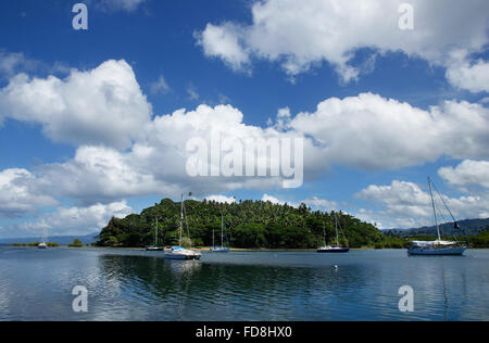 Savusavu Hafen, Vanua Levu Insel, Fidschi, South Pacific Stockfoto