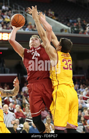 Los Angeles, CA, USA. 28. Januar 2016. Galen Center in Los Angeles, CA. Fotograf: Peter Joneleit für Cal Sport Media/Alamy Live-Nachrichten Stockfoto