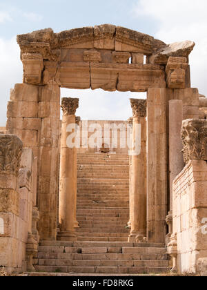 Treppen von Jerash einzelartigen Stockfoto