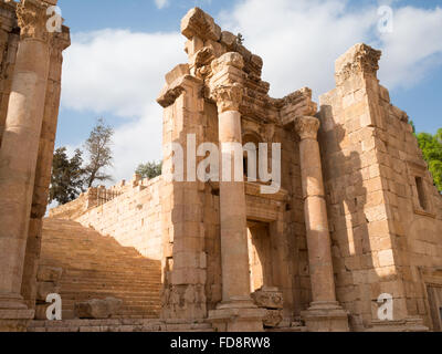 Jerash-Kathedrale Stockfoto