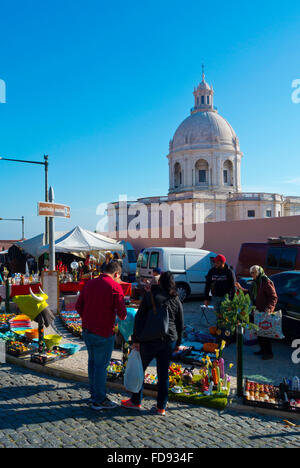 Feira da Ladra, Flohmarkt, Campo de Santa Clara, Alfama, Lissabon, Portugal Stockfoto