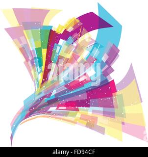 Mehrfarbig betriebswirtschaftlichen Hintergrund für Corporate Identity Stock Vektor