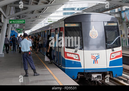 U-Bahnstation in Bangkok Stockfoto