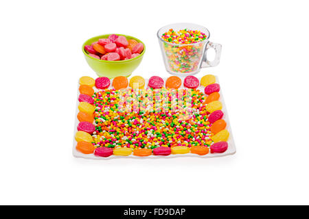 Fülle-Candy-Variation und Fenchel Samen niemand Stockfoto