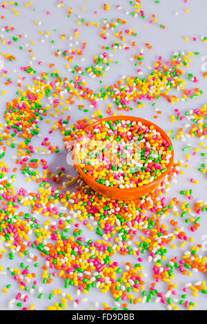 Candy Fennel seed Spilling Schüssel niemand Stockfoto