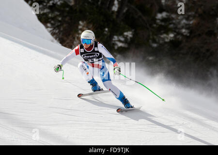 Cortina d ' Ampezzo, Italy24 January2016. NUFER Priska (Sui) im Wettbewerb mit der Audi Fis Alpine Ski World Cup Women Super G Stockfoto