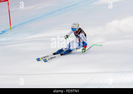 Cortina d ' Ampezzo, Italy24 January2016. NUFER Priska (Sui) im Wettbewerb mit der Audi Fis Alpine Ski World Cup Women Super G Stockfoto