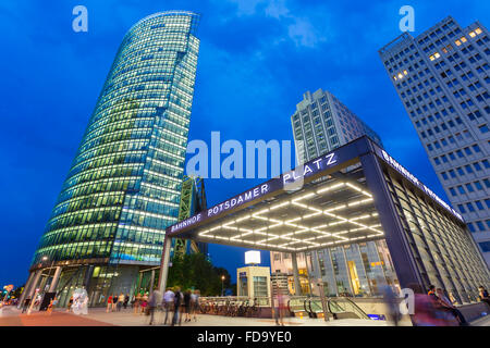 Europa, Deutschland, Berlin, Hochhäuser am Potsdamer Platz Stockfoto