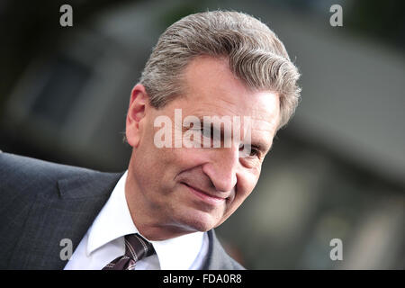 Oldenburg, Deutschland, Günther Oettinger (CDU), EU-Kommissarin für die digitale Wirtschaft und Gesellschaft Stockfoto