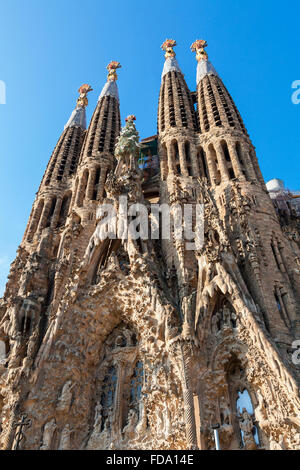 Barcelona, die Sagrada Familia von Antoni Gaudi Stockfoto