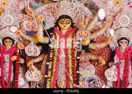 Durga Puja Statuen Tempel Gottes niemand Stockfoto