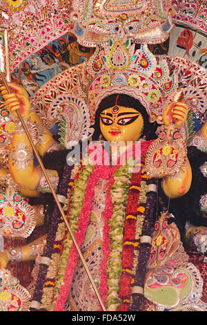 Durga Puja Statuen Tempel Gottes niemand Stockfoto