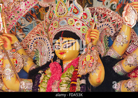 Durga Puja Statuen Tempel Gottes niemand Stockfoto